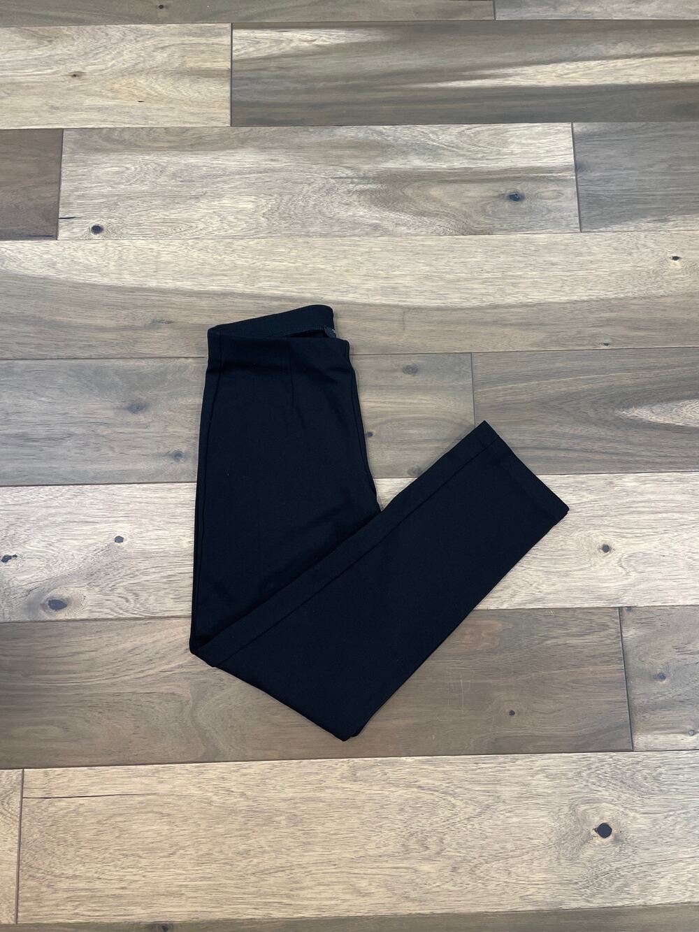 Tahari Cropped Straight Leg Pants Size S Black Soft Knit Stretchy